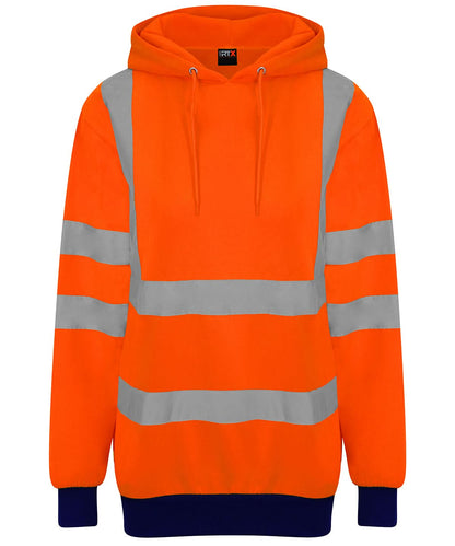 ProRTX High Visibility High visibility hoodie RX740 - HV Orange Navy - Customisable Hoodies