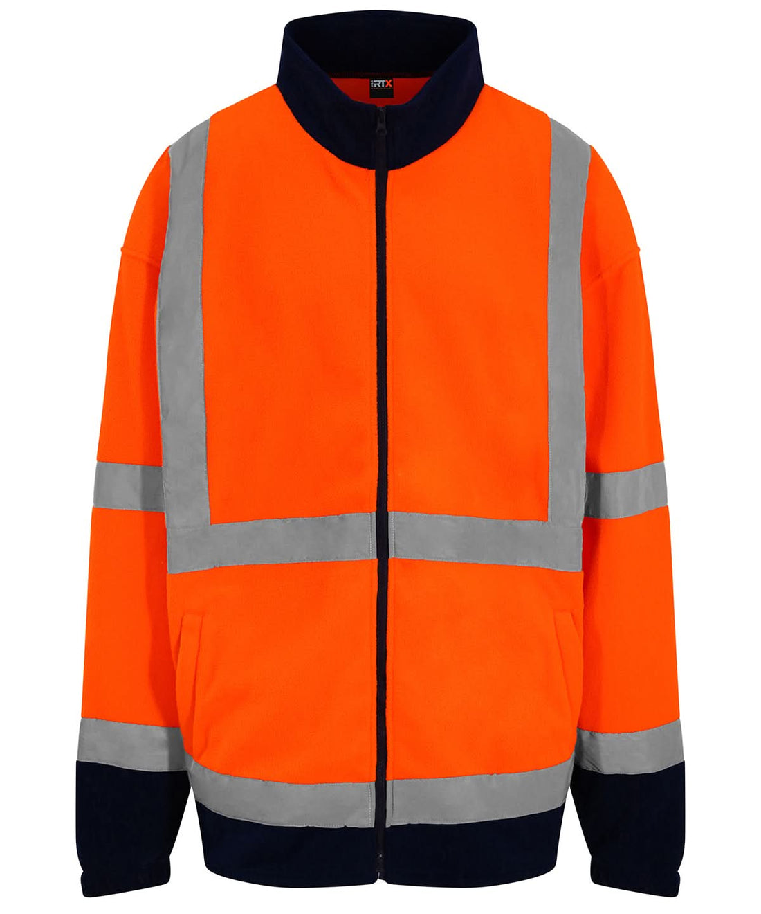 ProRTX High Visibility High visibility full zip fleece RX750 - HV Orange Navy - Customisable Fleece