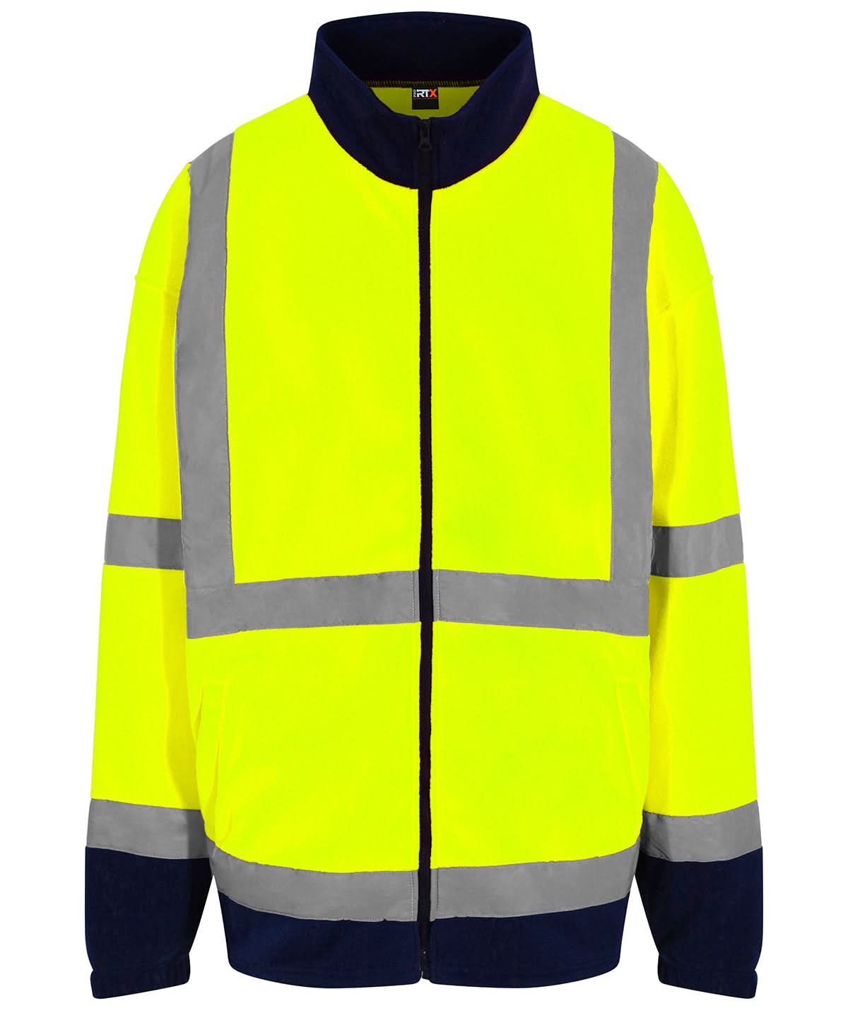 ProRTX High Visibility High visibility full zip fleece RX750 - HV Yellow Navy - Customisable Fleece
