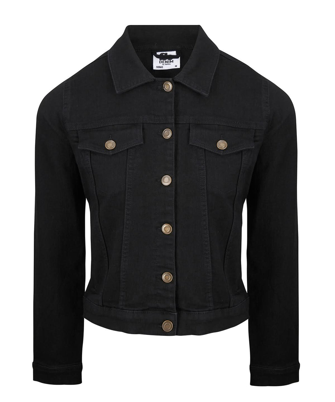 AWDis So Denim Womens Olivia denim jacket SD065 - Black - Customisable Jackets