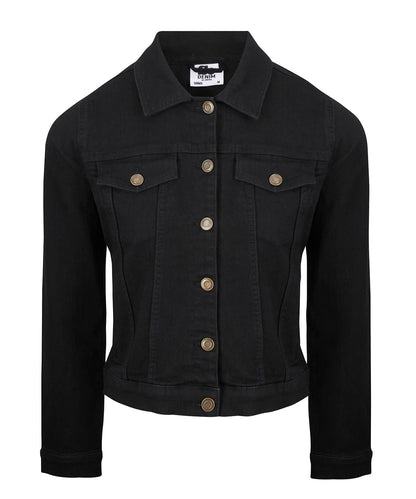 AWDis So Denim Womens Olivia denim jacket SD065 - Black - Customisable Jackets