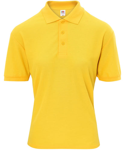 Fruit of the Loom Fruit Of The Loom Kids 6535 Piqu Polo SS417 - Sunflower - Customisable Polos