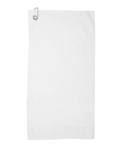 Towel City Printable border golf towel TC033 - White One size - Customisable Towels