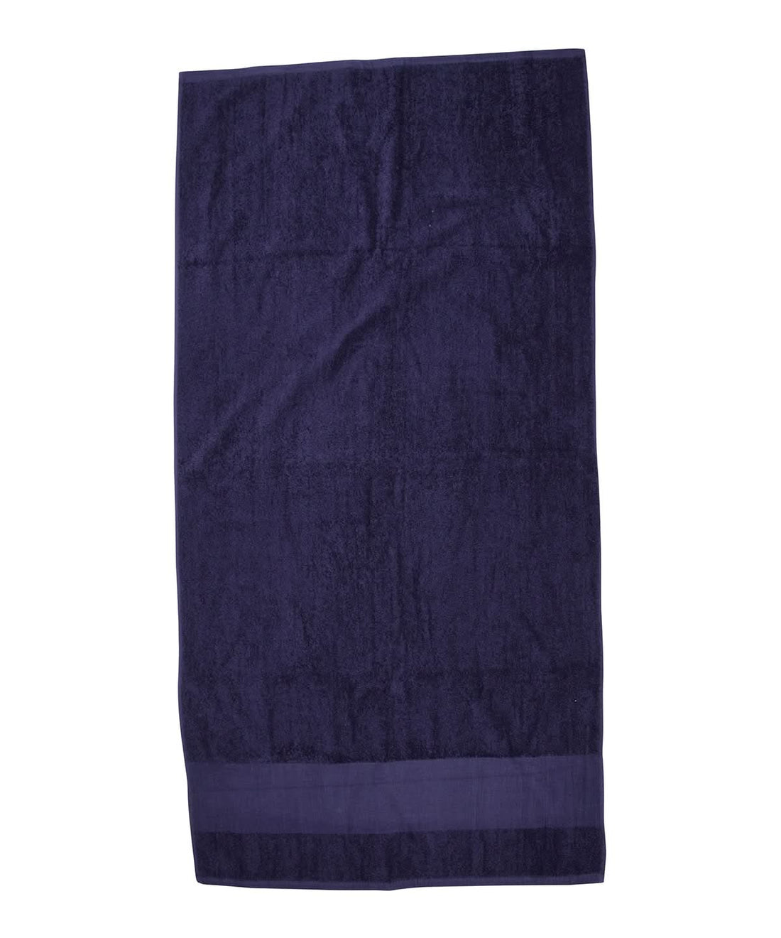 Towel City Printable border bath towel TC035 - Navy One size - Customisable Towels