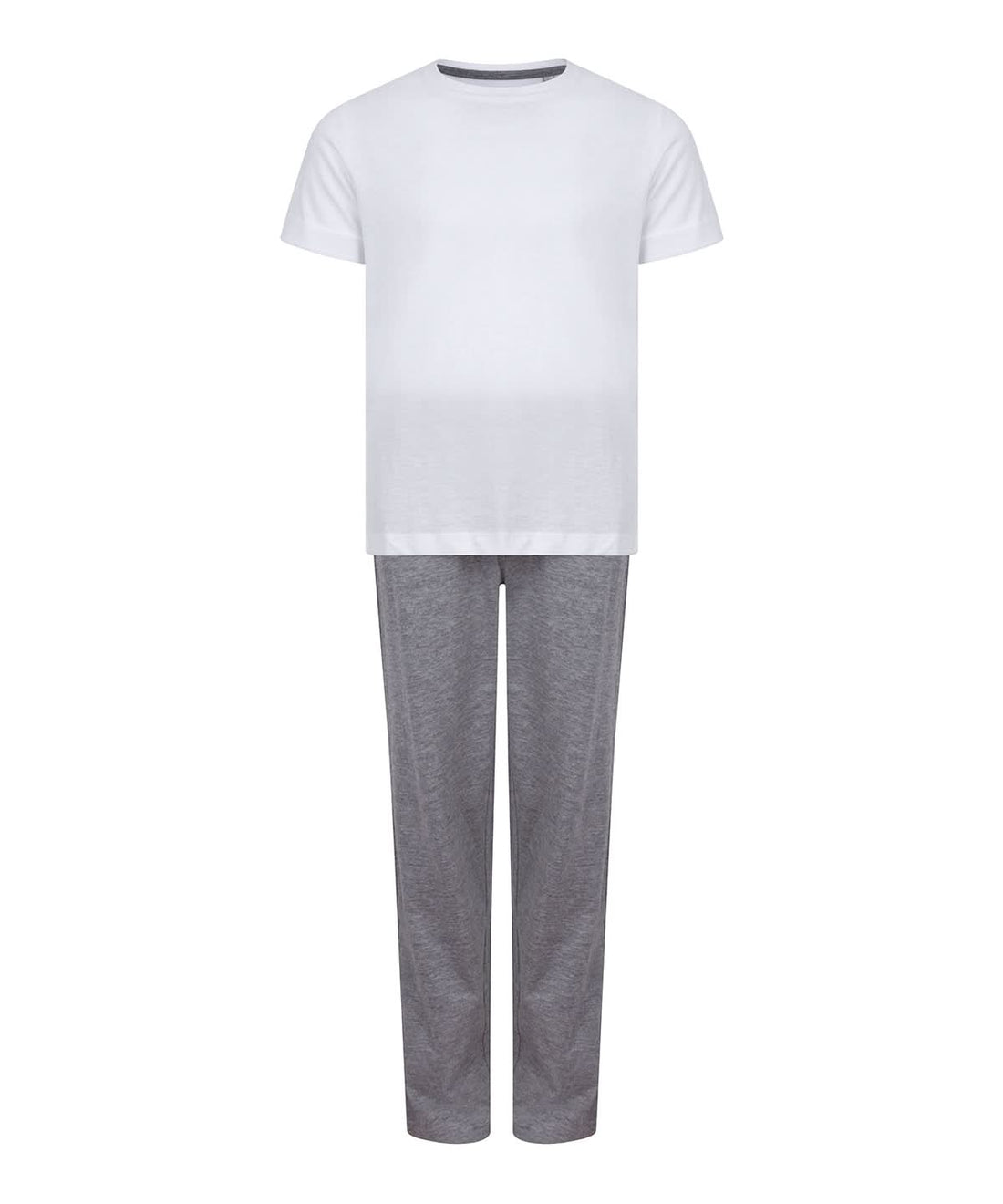 Towel City Kids long pyjamas TC059 - White Heather Grey - Customisable Pyjamas