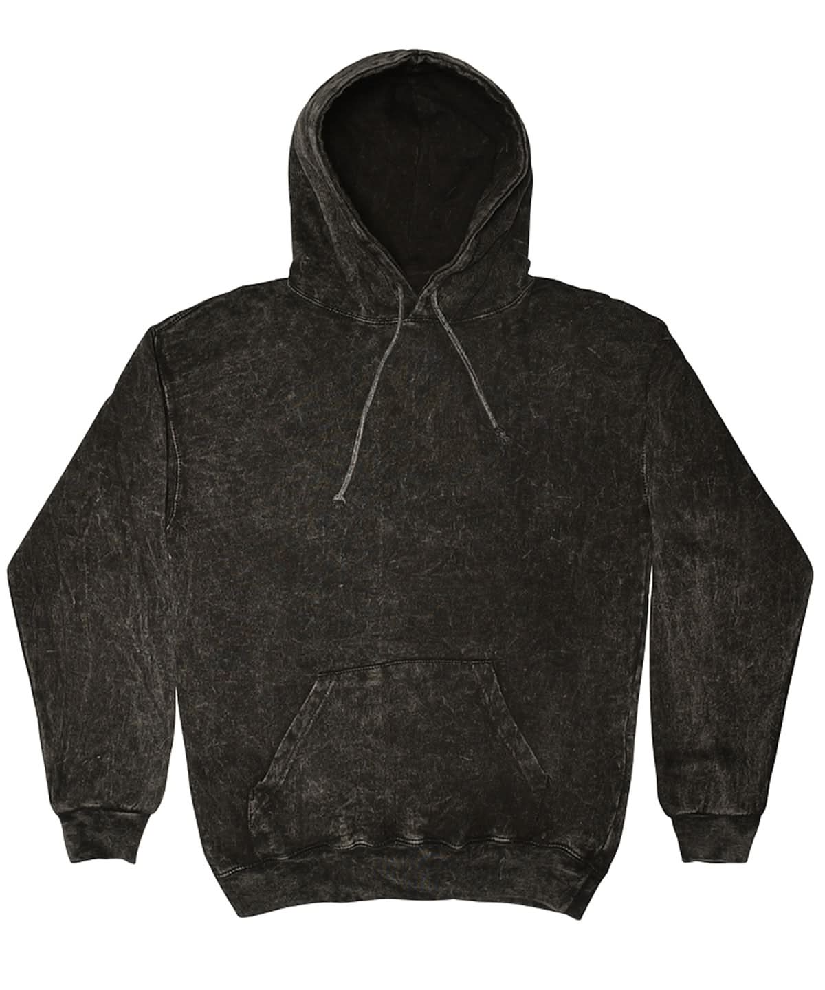 Colortone Rainbow tie dye hoodie TD31M - Mineral Black - Customisable Hoodies