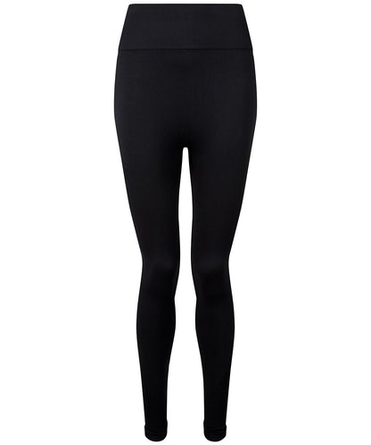 TriDri Tridri WomenS Seamless 3D Fit Multi Sport Sculpt Solid Colour Leggings TR215 - Black - Customisable Leggings