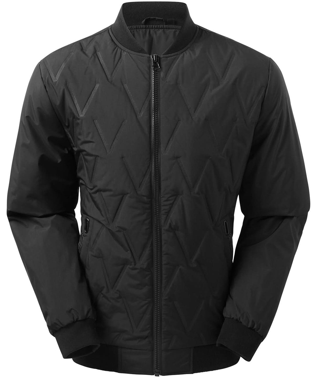 2786 Vector moulded bomber jacket ts021 - Black - Customisable Jackets