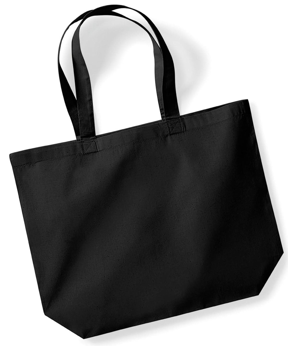 Westford Mill Organic Premium Cotton Maxi Tote WM265 - Black One Size - Customisable Bags