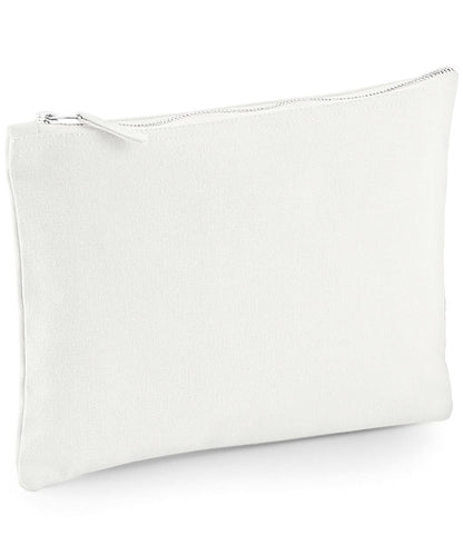 Westford Mill Canvas Accessory Pouch WM530 - Off White - Customisable Bags