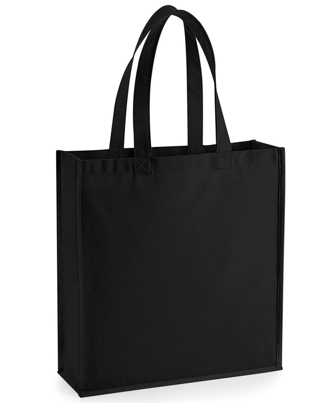 Westford Mill Gallery Canvas Tote WM600 - Black One size - Customisable Bags