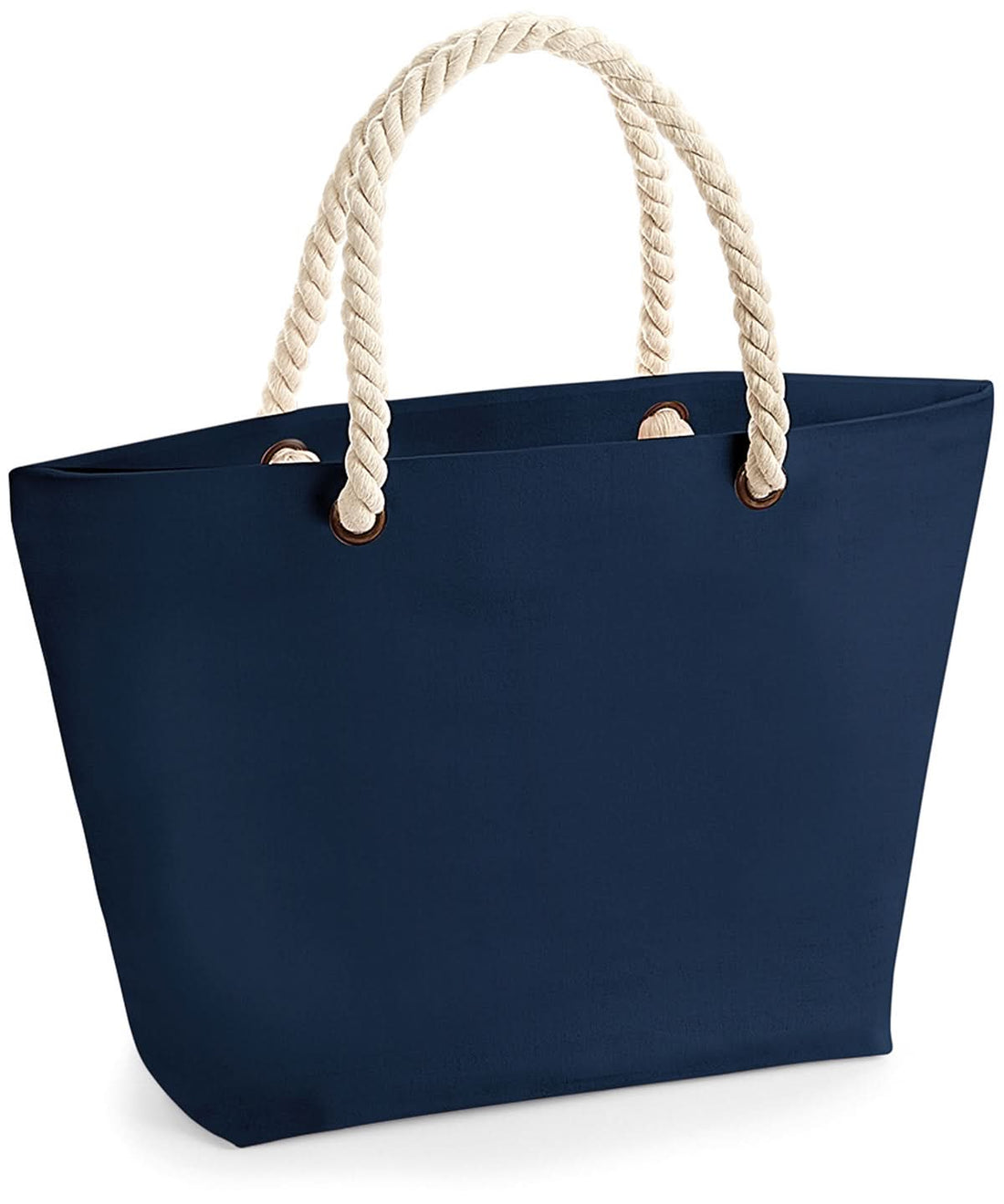 Westford Mill Nautical Beach Bag WM680 - French Navy One Size - Customisable Bags