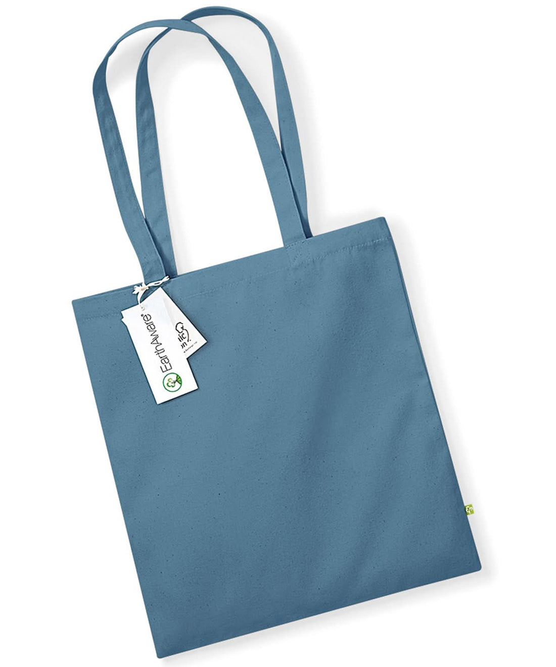 Westford Mill Earthaware Organic Bag For Life WM801 - Airforce Blue One size - Customisable Bags