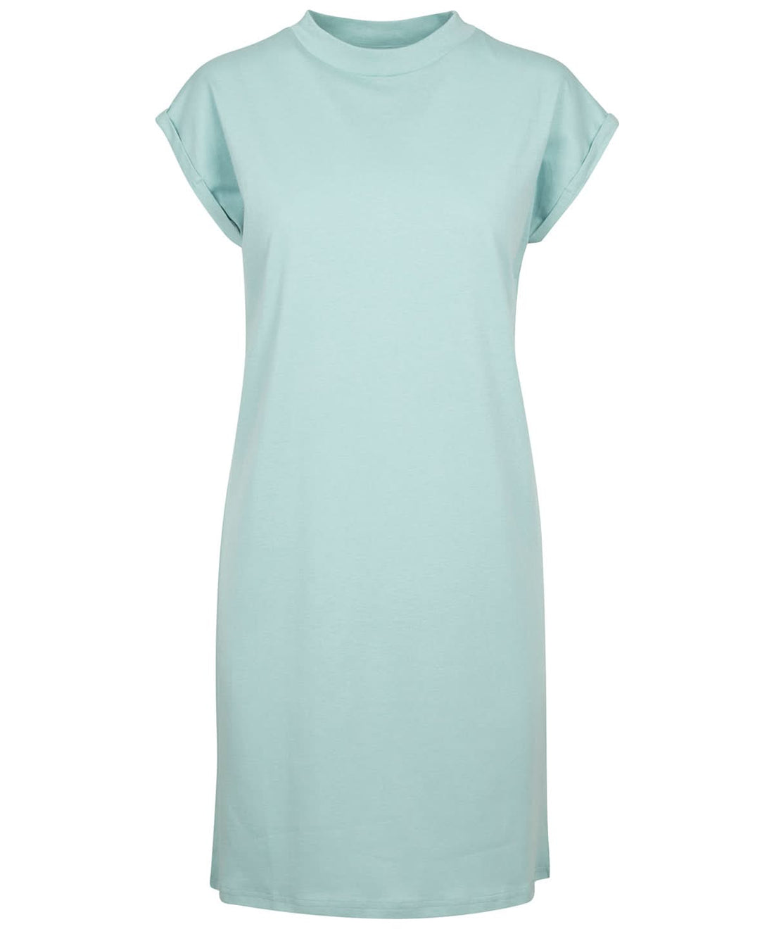 Build Your Brand BYB Womens turtle extended shoulder dress Bluemint BY101 - Bluemint - Customisable Dresses