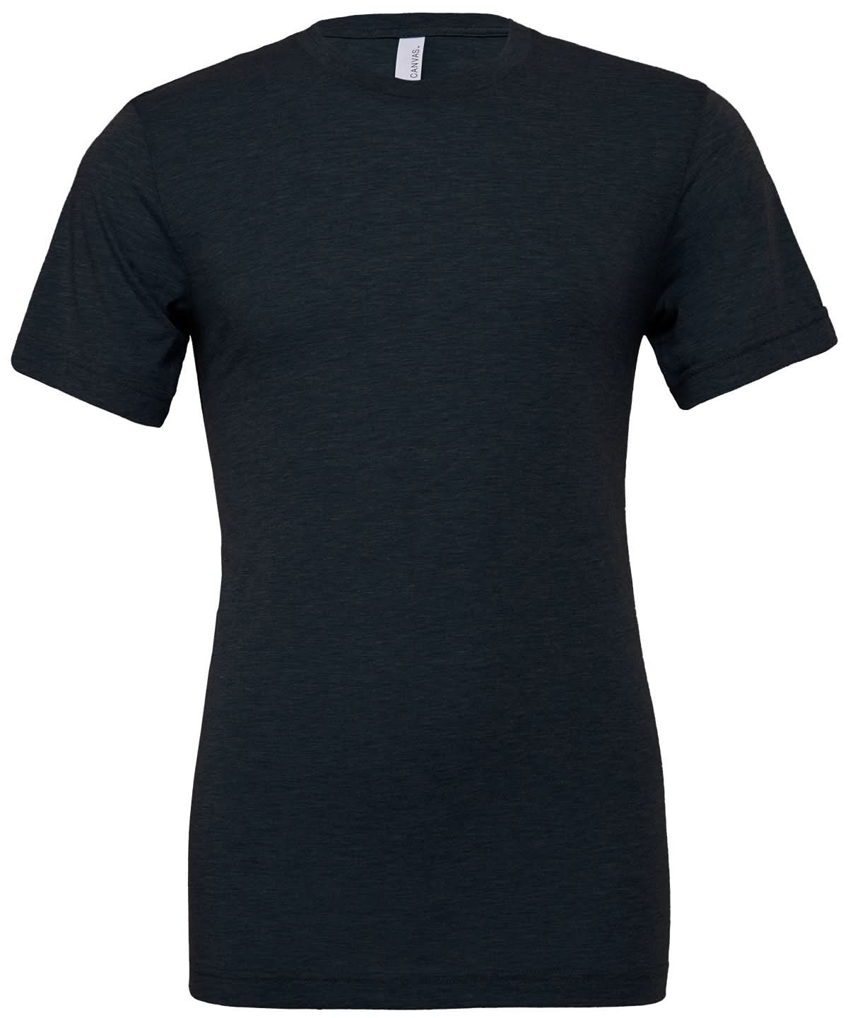 Bella Canvas Unisex triblend crew neck t shirt Solid Navy Triblend CV003 - Solid Navy Triblend - Customisable T-Shirts