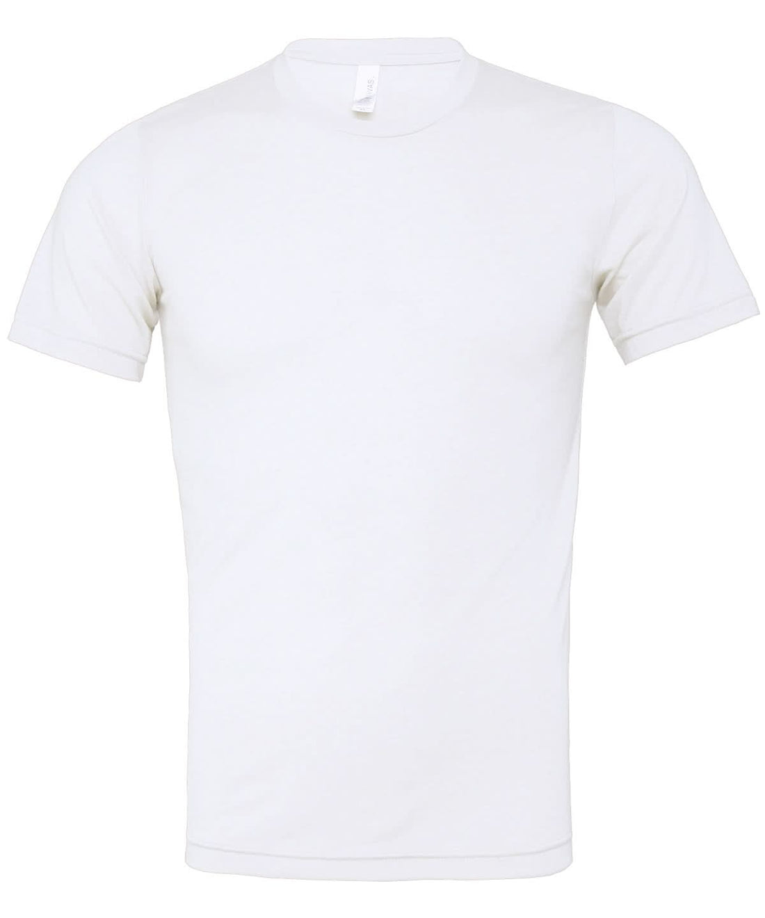Bella Canvas Unisex triblend crew neck t shirt Solid White Triblend CV003 - Solid White Triblend - Customisable T-Shirts