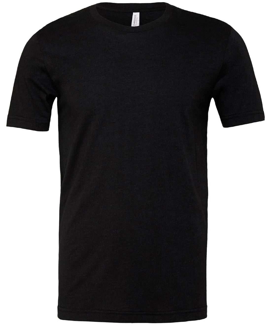 Bella Canvas Unisex heather CVC short sleeve t shirt Black Heather CV01H - Black Heather - Customisable T-Shirts
