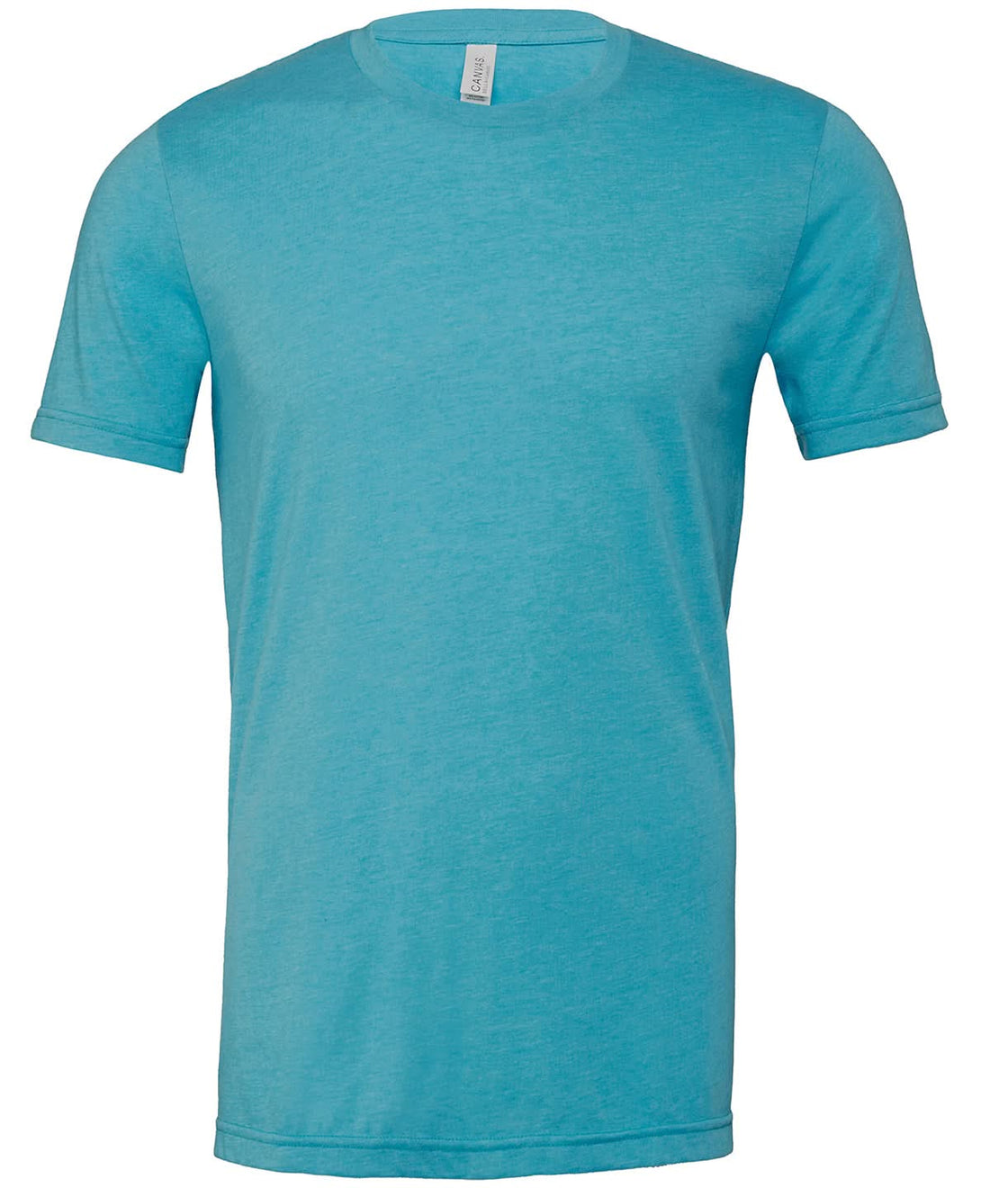 Bella Canvas Unisex heather CVC short sleeve t shirt Heather Aqua CV01H - Heather Aqua - Customisable T-Shirts