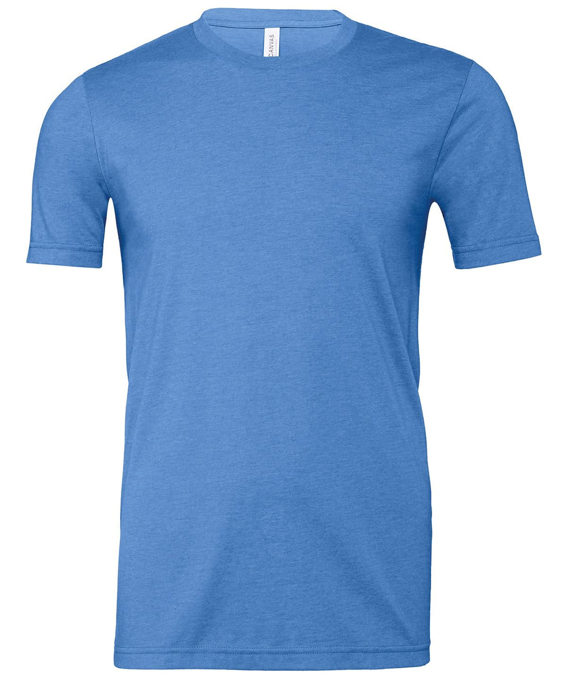 Bella Canvas Unisex heather CVC short sleeve t shirt Heather Columbia Blue CV01H - Heather Columbia Blue - Customisable T-Shirts