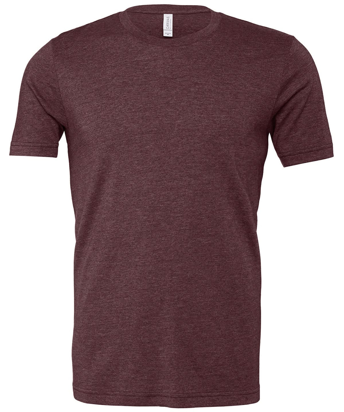 Bella Canvas Unisex heather CVC short sleeve t shirt Heather Maroon CV01H - Heather Maroon - Customisable T-Shirts