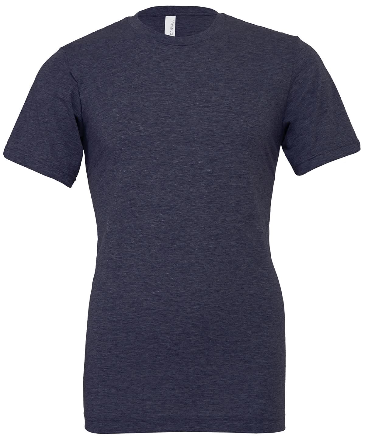 Bella Canvas Unisex heather CVC short sleeve t shirt Heather Midnight Navy CV01H - Heather Midnight Navy - Customisable T-Shirts