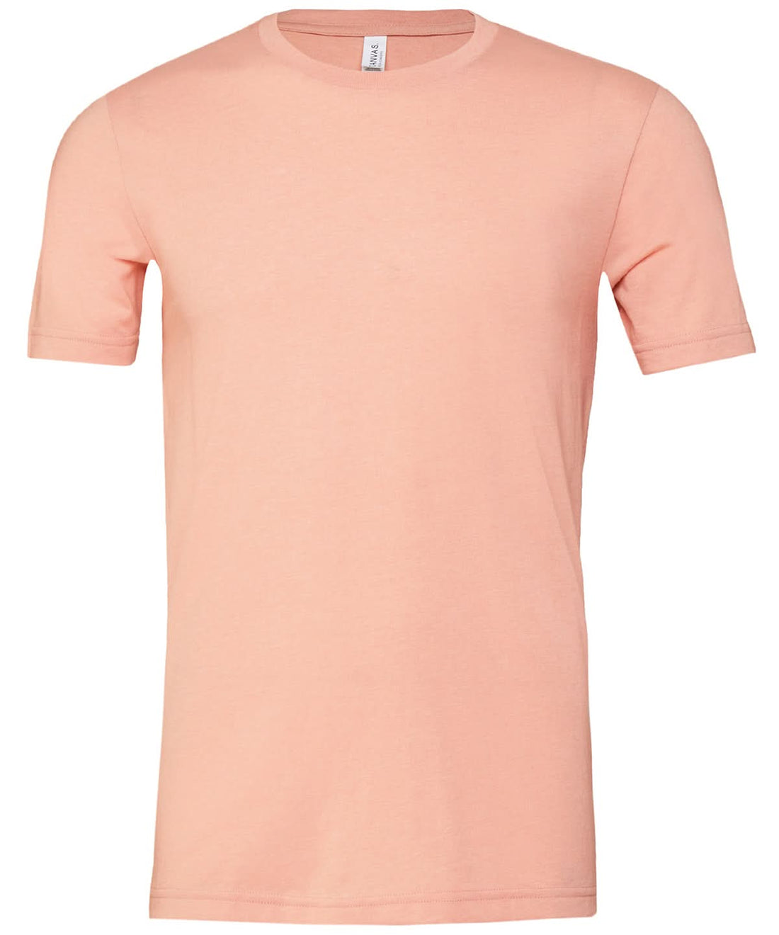 Bella Canvas Unisex heather CVC short sleeve t shirt Heather Peach CV01H - Heather Peach - Customisable T-Shirts
