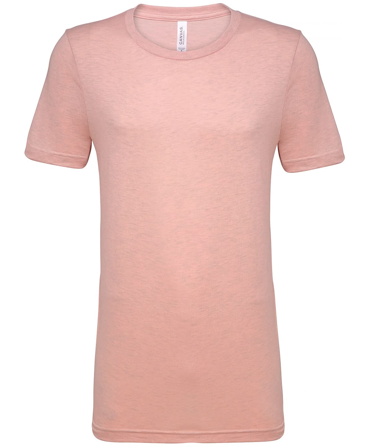 Bella Canvas Unisex heather CVC short sleeve t shirt Heather Prism Peach CV01H - Heather Prism Peach - Customisable T-Shirts