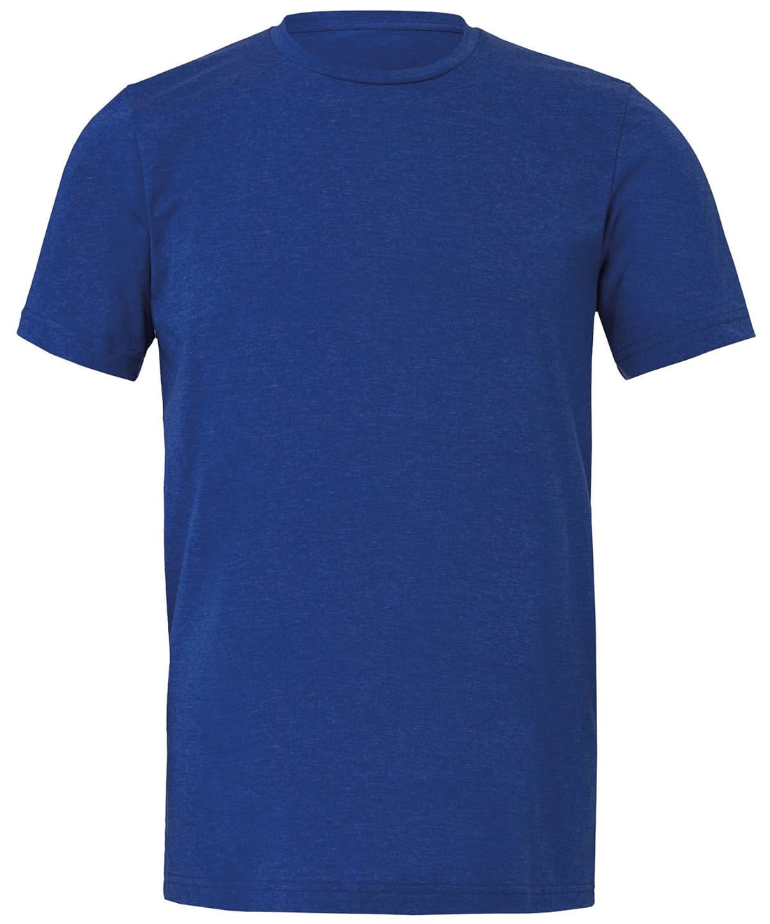 Bella Canvas Unisex heather CVC short sleeve t shirt Heather True Royal CV01H - Heather True Royal - Customisable T-Shirts