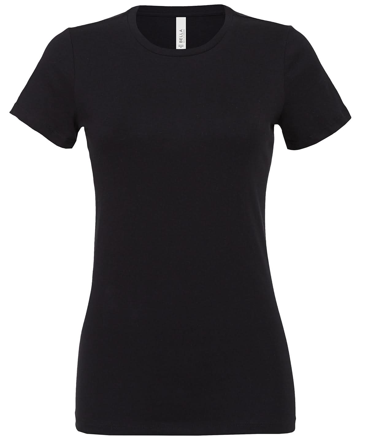 Bella Canvas Womens relaxed Jersey short sleeve tee Black BE046 - Black - Customisable T-Shirts