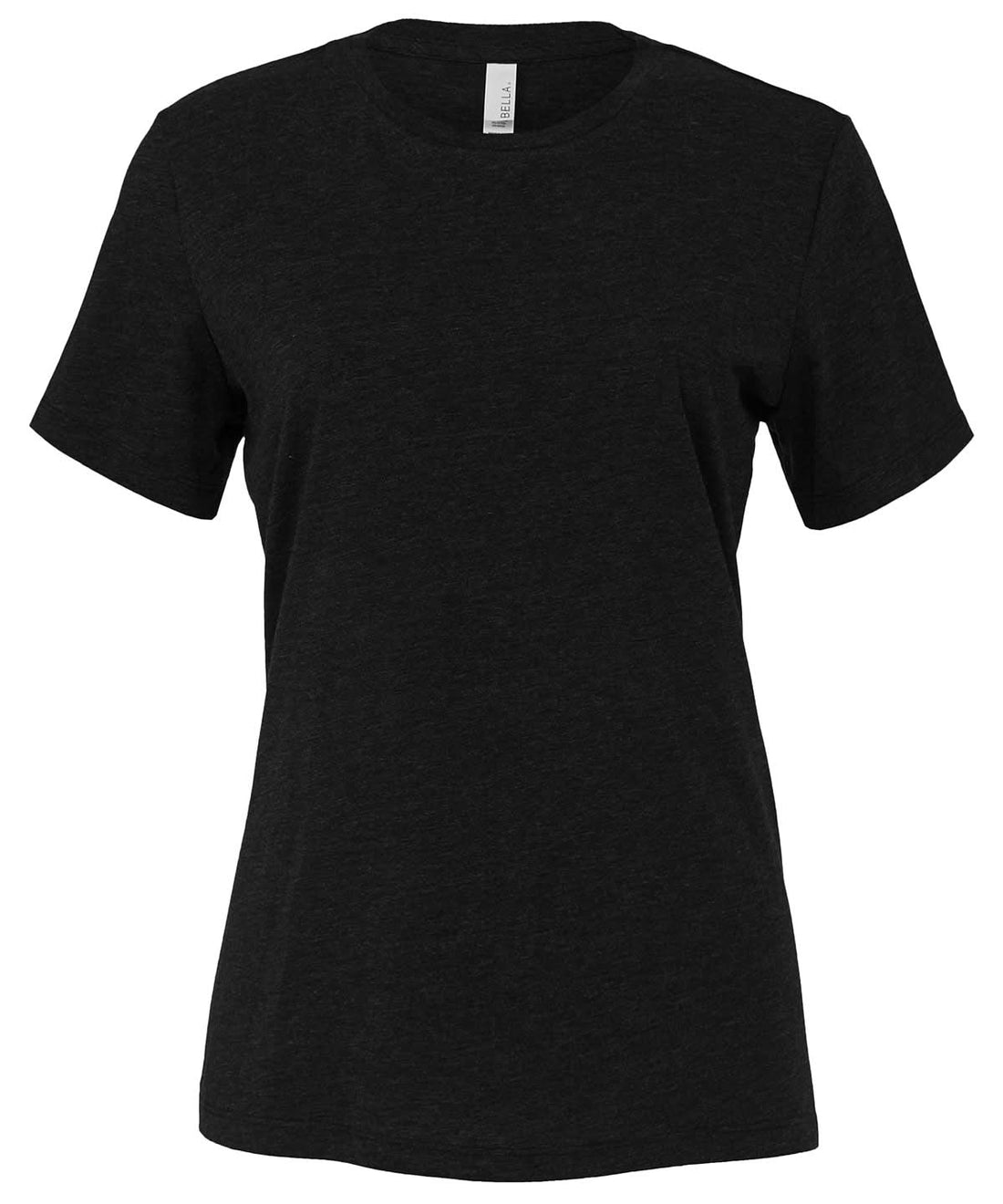 Bella Canvas Womens relaxed Jersey short sleeve tee Black Heather BE046 - Black Heather - Customisable T-Shirts
