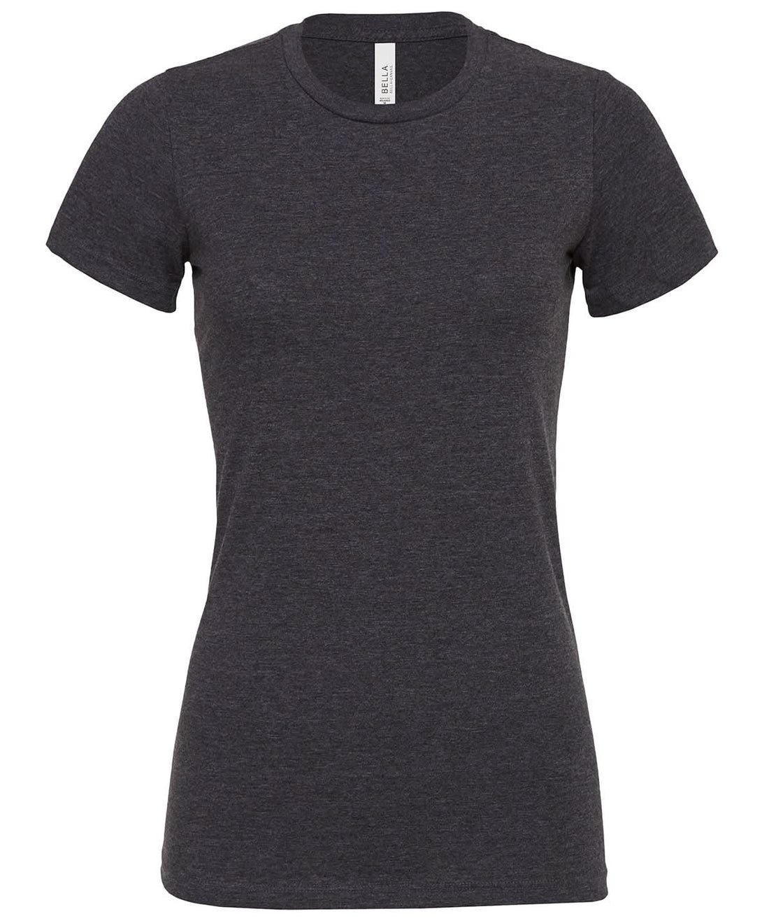 Bella Canvas Womens relaxed Jersey short sleeve tee Dark Grey Heather BE046 - Dark Grey Heather - Customisable T-Shirts