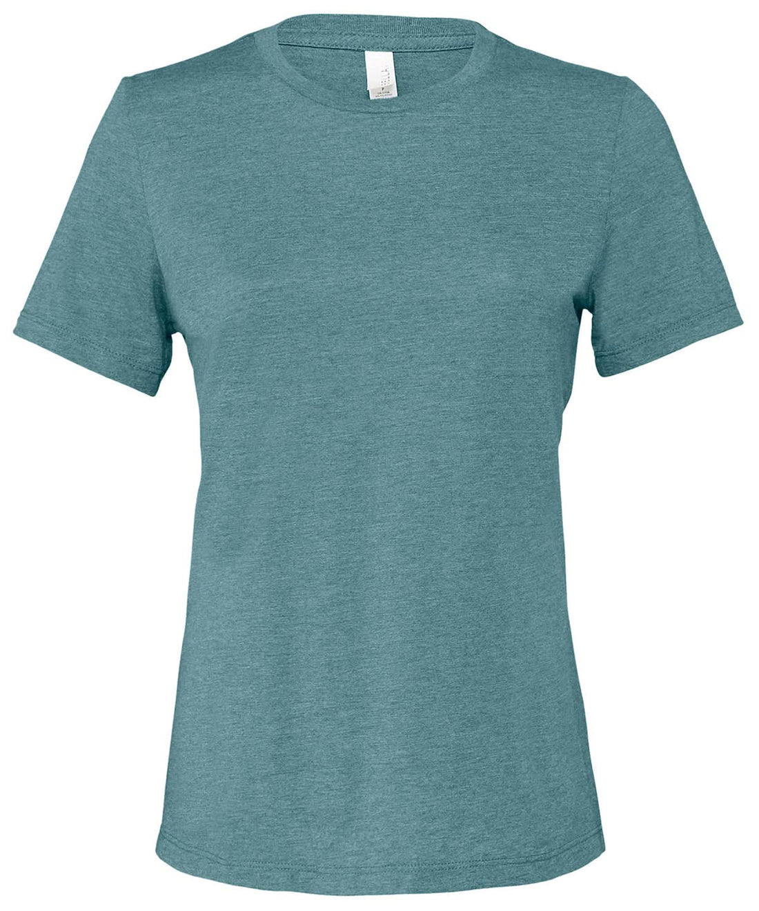Bella Canvas Womens relaxed Jersey short sleeve tee Heather Deep Teal BE046 - Heather Deep Teal - Customisable T-Shirts