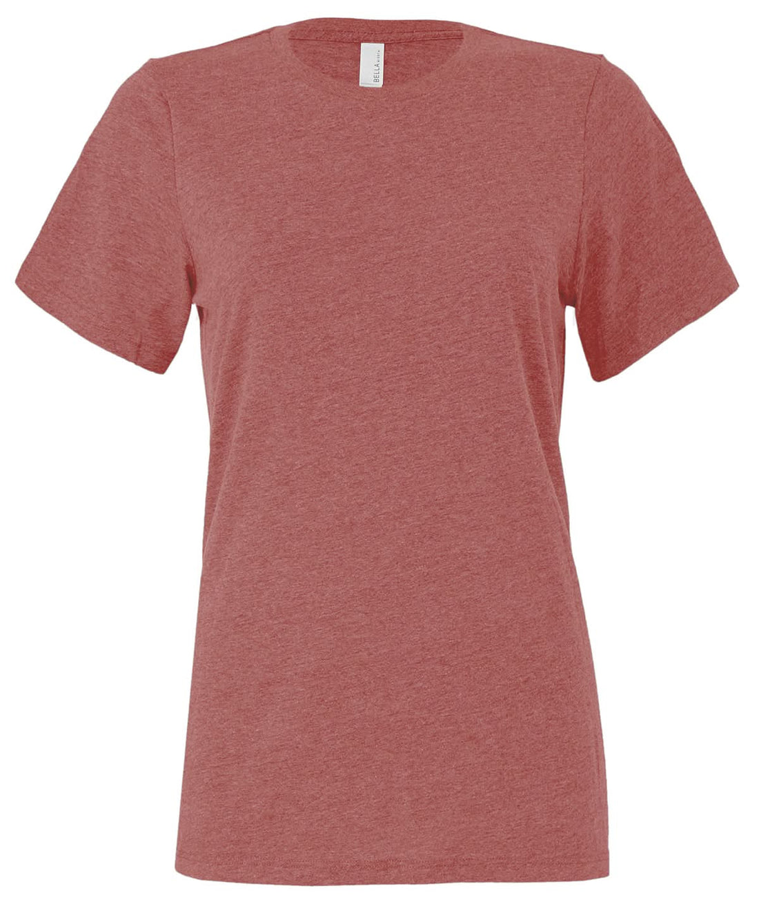 Bella Canvas Womens relaxed Jersey short sleeve tee Heather Mauve BE046 - Heather Mauve - Customisable T-Shirts