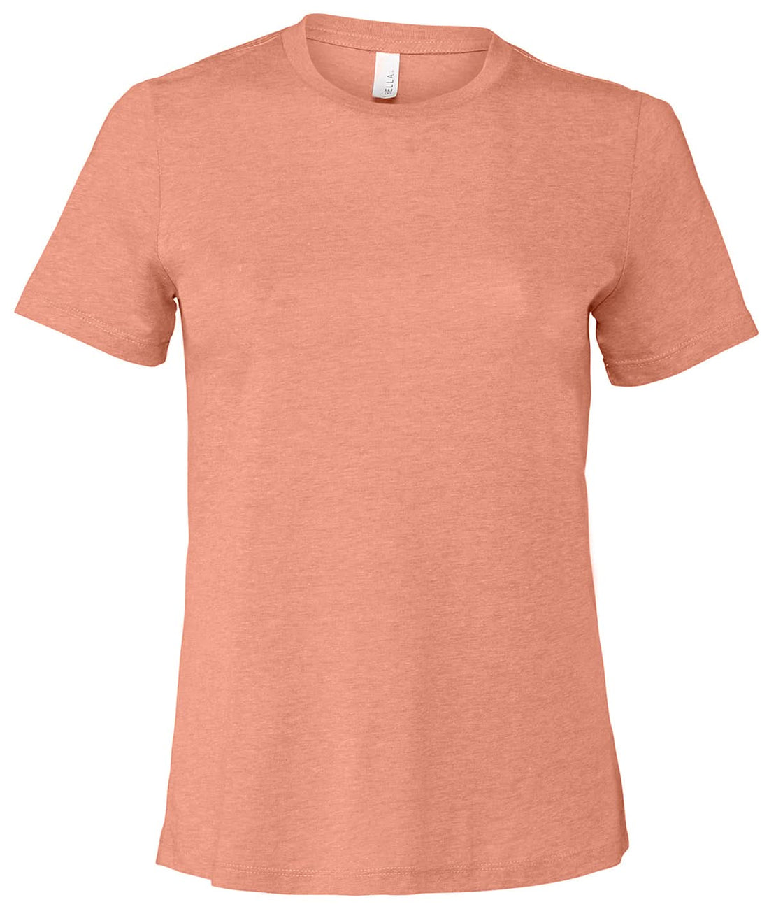 Bella Canvas Womens relaxed Jersey short sleeve tee Heather Sunset BE046 - Heather Sunset - Customisable T-Shirts