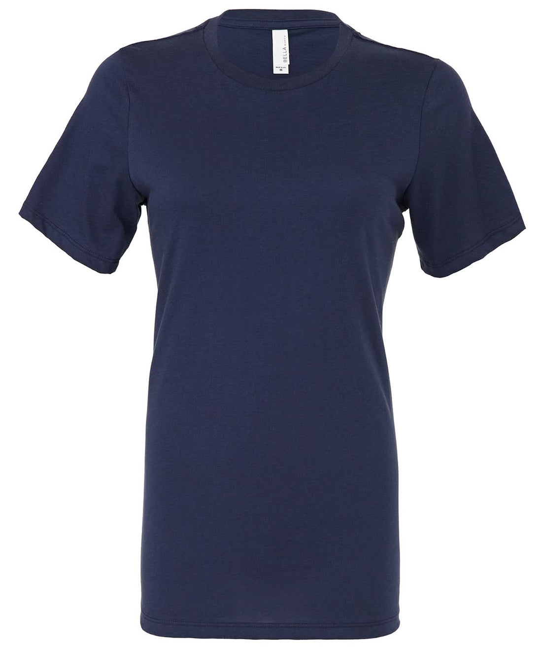 Bella Canvas Womens relaxed Jersey short sleeve tee Navy BE046 - Navy - Customisable T-Shirts