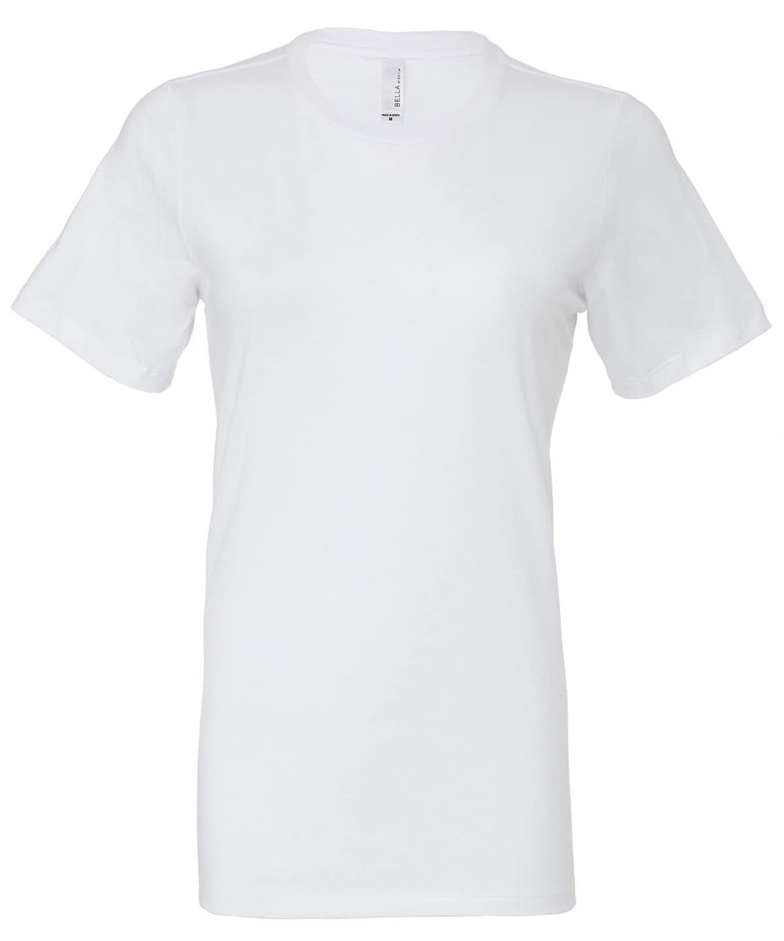 Bella Canvas Womens relaxed Jersey short sleeve tee White BE046 - White - Customisable T-Shirts