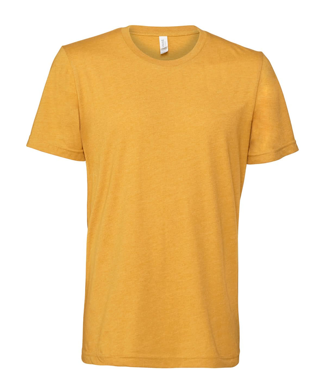 Bella Canvas Unisex heather CVC short sleeve t shirt Heather Mustard CV01H - Heather Mustard - Customisable T-Shirts