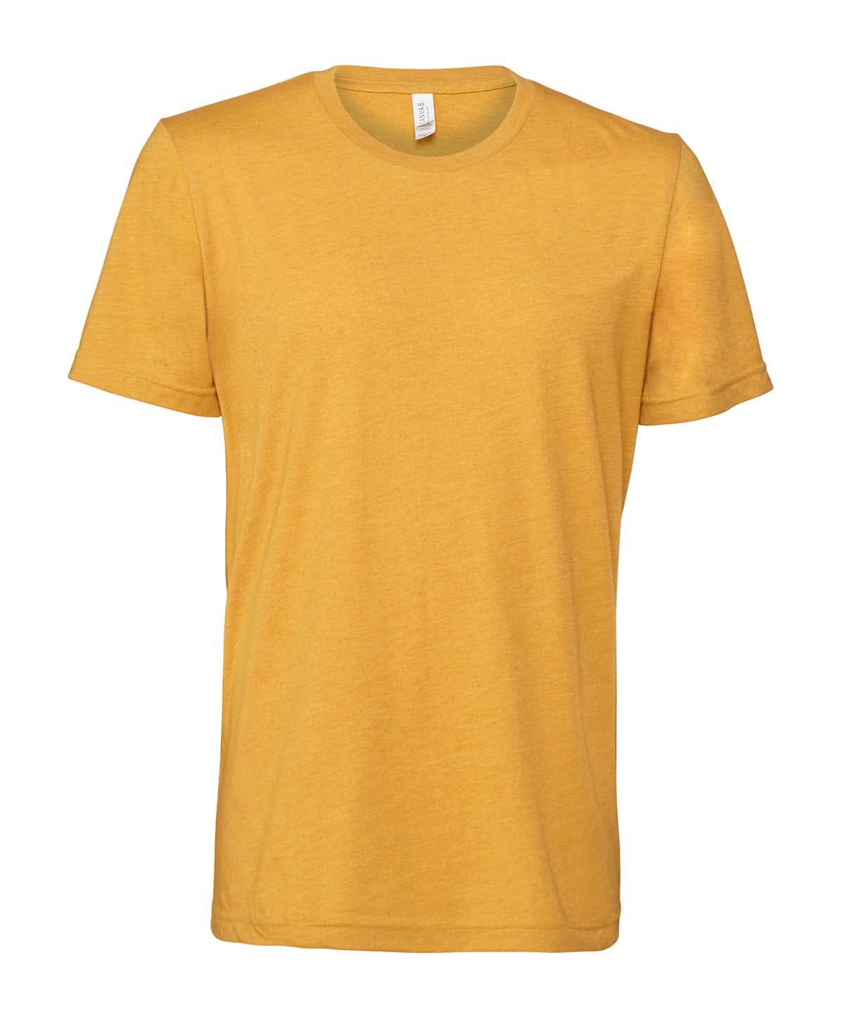 Bella Canvas Unisex heather CVC short sleeve t shirt Heather Mustard CV01H - Heather Mustard - Customisable T-Shirts