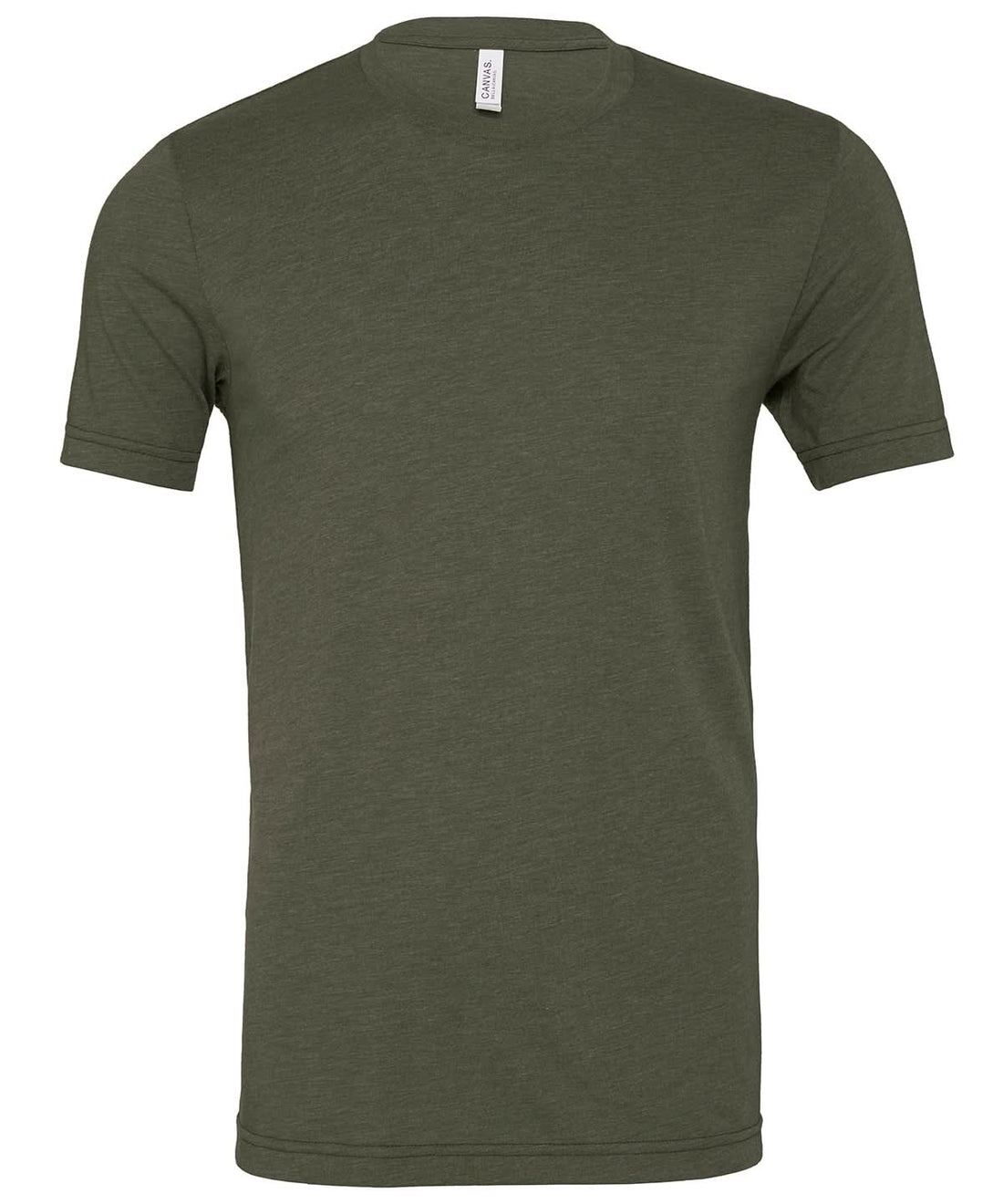 Bella Canvas Unisex triblend crew neck t shirt Military Green Triblend CV003 - Military Green Triblend - Customisable T-Shirts