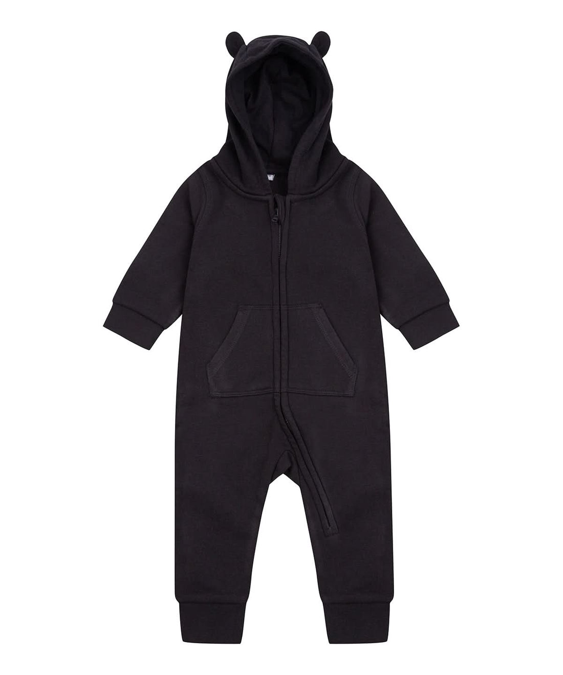 Larkwood Fleece All In One lw70t - Black - Customisable Onesies