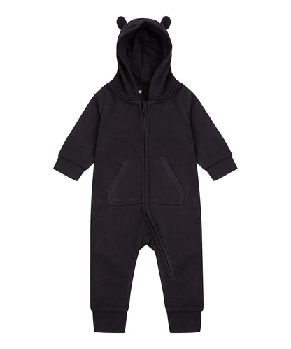 Larkwood Fleece All In One lw70t - Black - Customisable Onesies