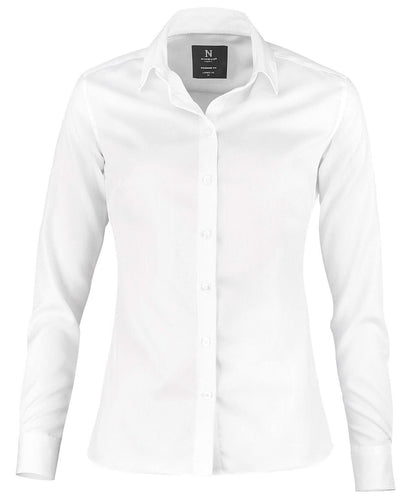Nimbus Womens Portland super non iron business shirt N101F - White - Customisable Shirts