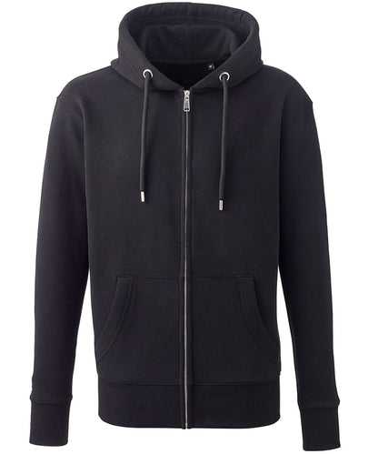 Anthem Mens full zip hoodie AM002 - Black - Customisable Hoodies