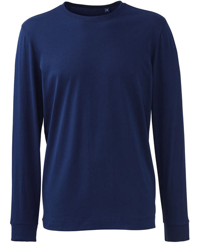 Anthem Mens long sleeve t shirt AM011 - Navy - Customisable T-Shirts