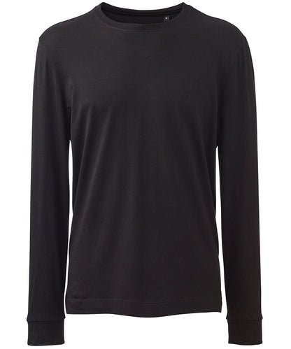 Anthem Mens long sleeve t shirt AM011 - Black - Customisable T-Shirts