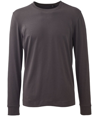 Anthem Mens long sleeve t shirt AM011 - Charcoal - Customisable T-Shirts