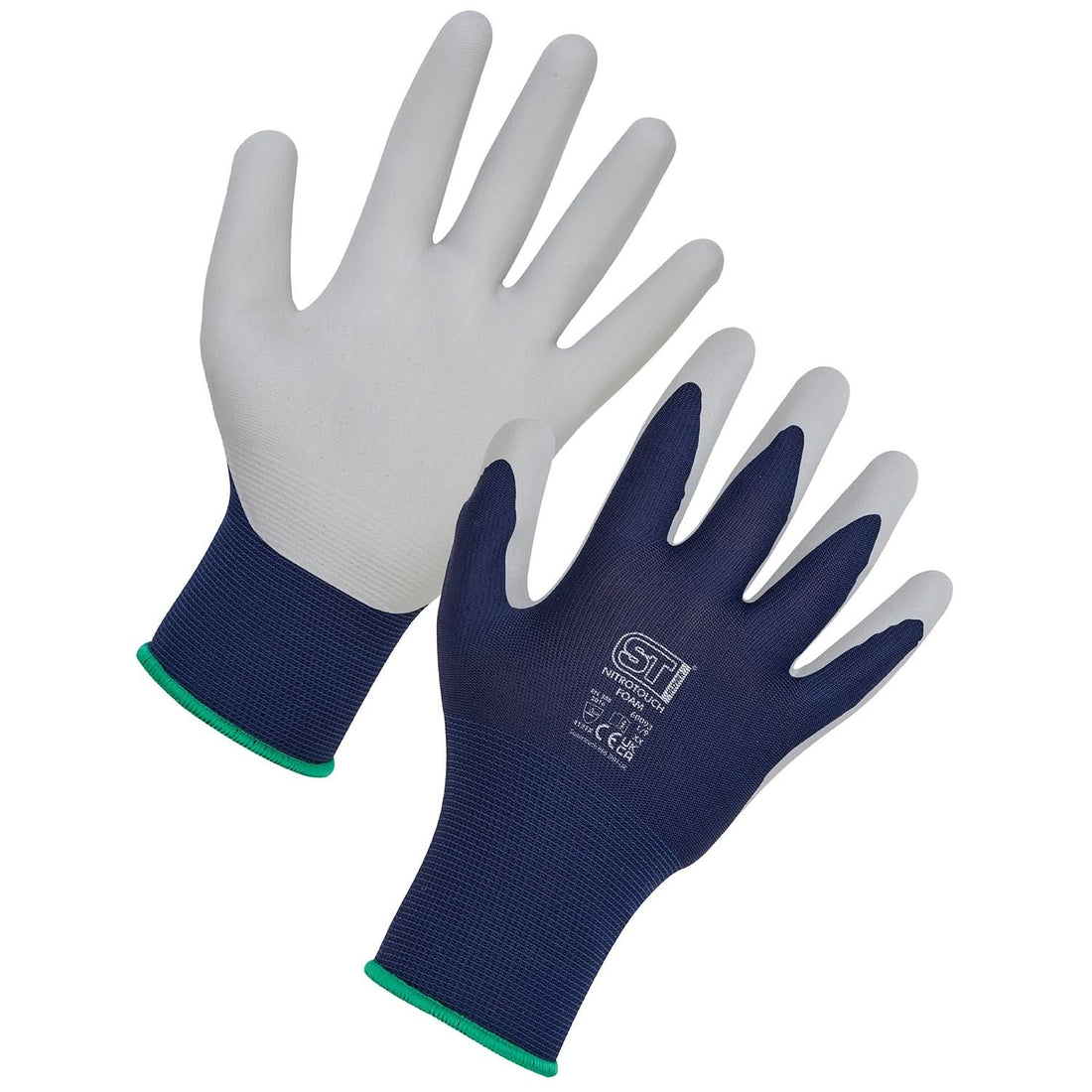 Supertouch - Supertouch New Nitrotouch Foam Gloves - G111 - Navy - Customisable Handling