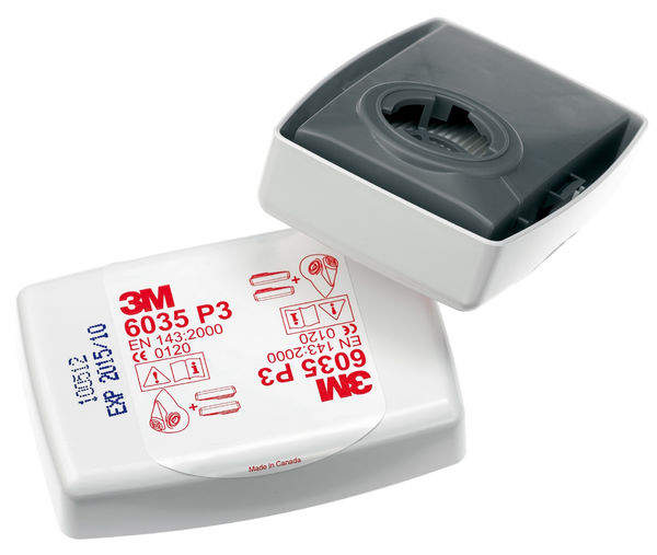 3m M Particulate Filter - White 382X388X156MM - Customisable Respiratory Protection