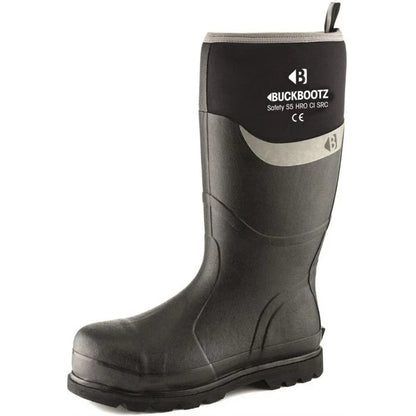 BuckBootz Insulated Safety Wellington Boots - BBZ6000 - Black - Customisable Wellingtons