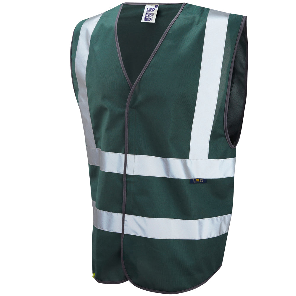 EcoViz Reflective Waistcoat BOTTLE Pilton W05 - BOTTLE - Customisable HV Vest